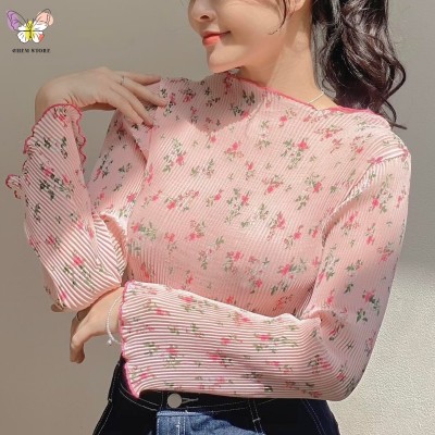 Áo Croptop Hoa Hồng